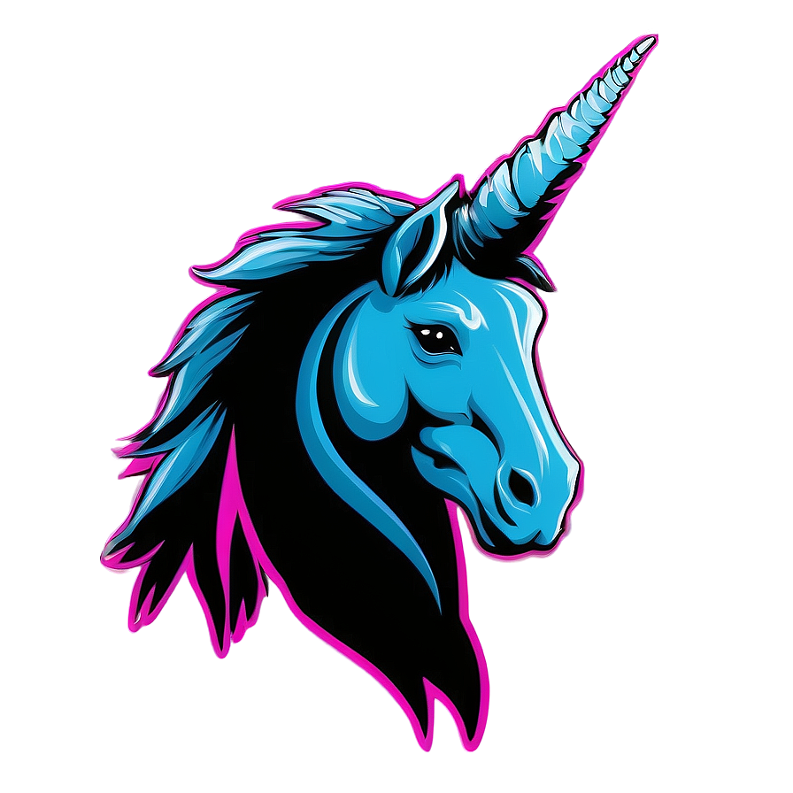 Playful Unicorn Silhouette Png 06282024 PNG Image