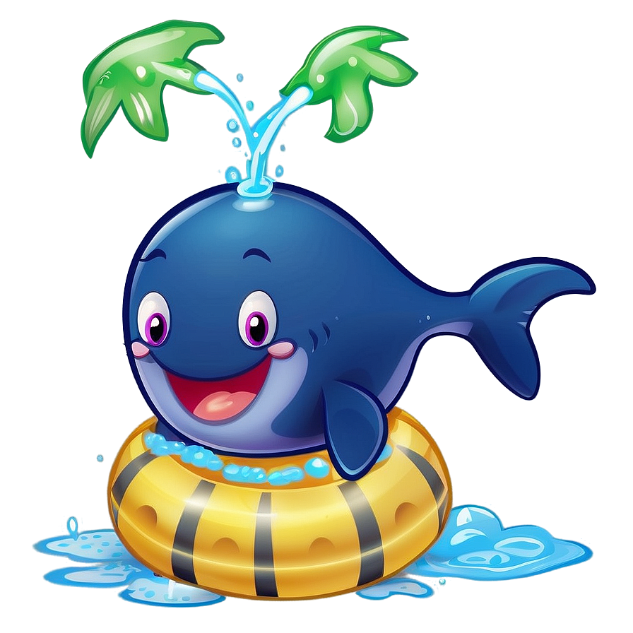 Playful Whale Cartoon Png Pfv PNG Image