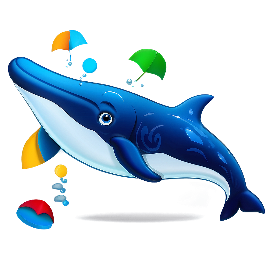 Playful Whale Cartoon Png Sfw PNG Image