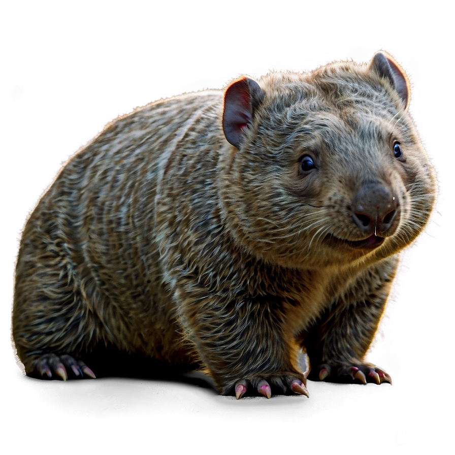 Playful Wombat Png Feu PNG Image