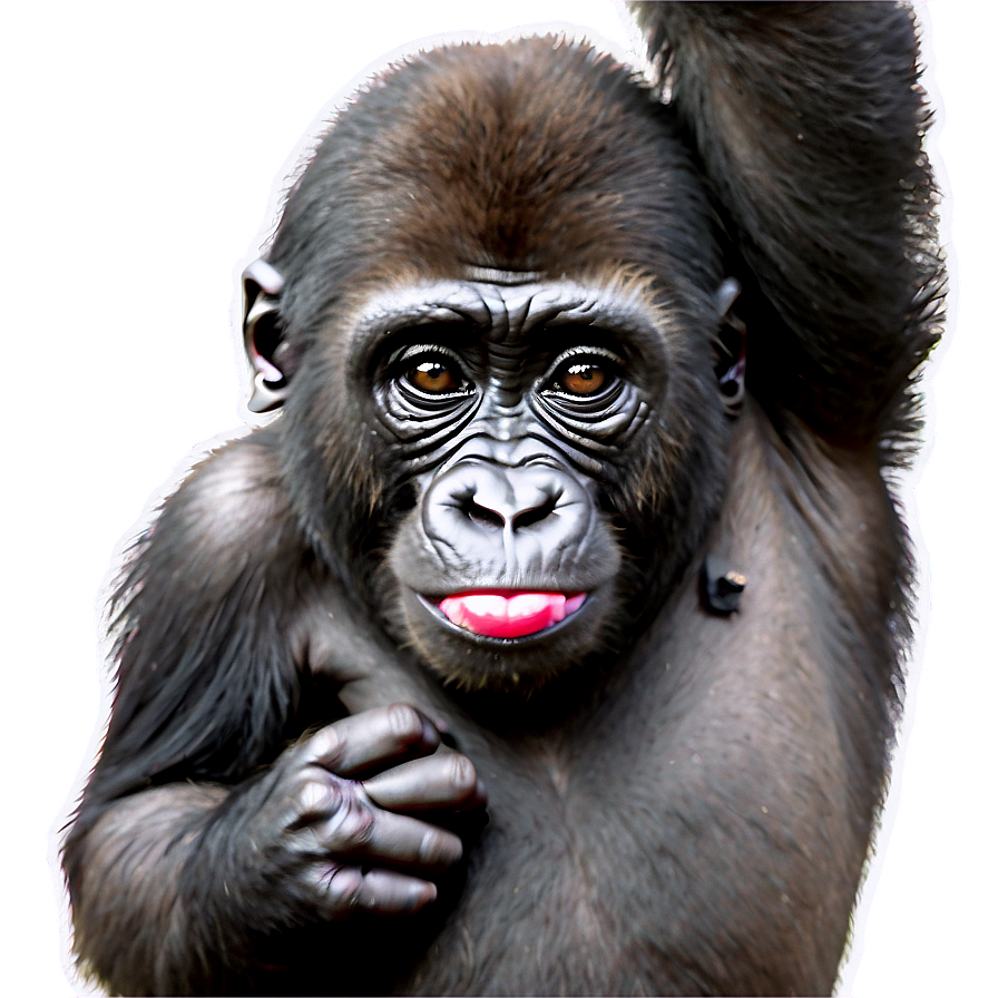 Playful Young Gorilla Png 05212024 PNG Image