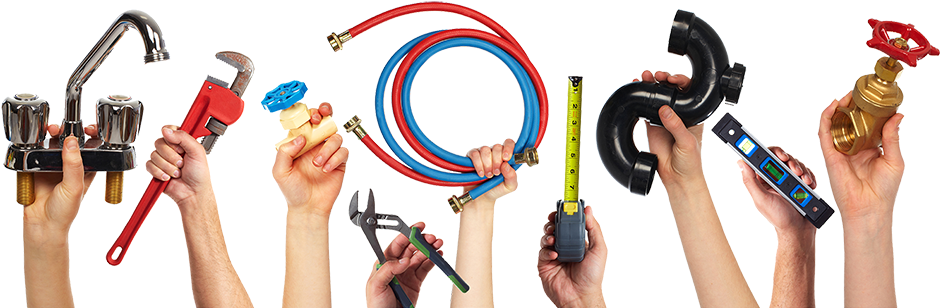 Plumbing Tools Showcase PNG Image