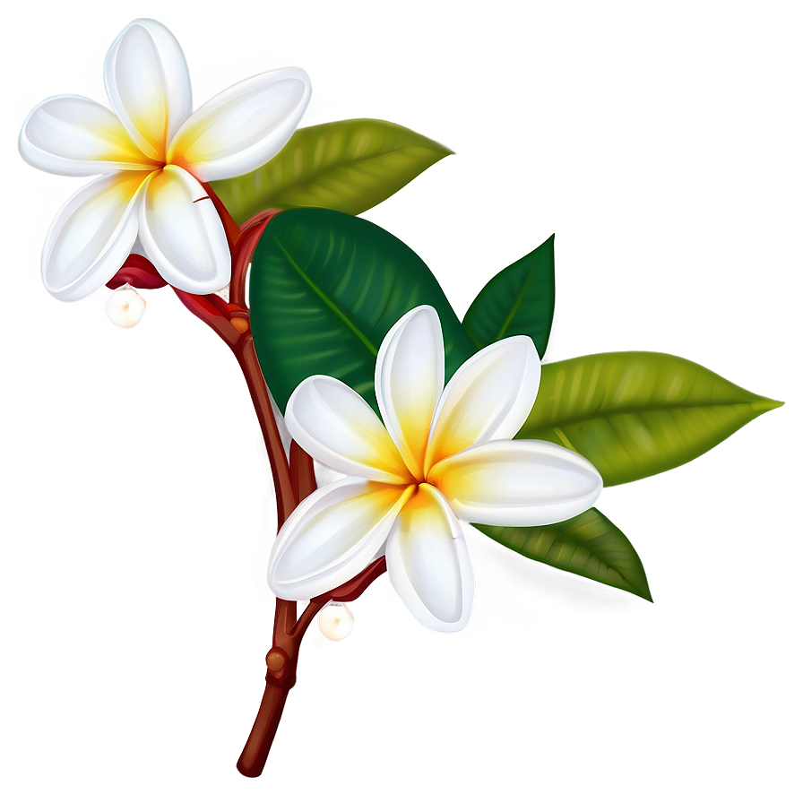 Plumeria Illustration Png Pmy45 PNG Image