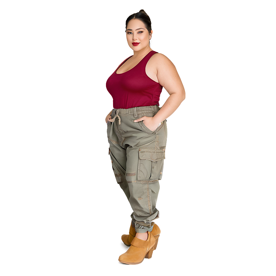 Plus Size Cargo Pants Png 06132024 PNG Image