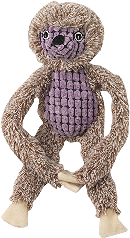 Plush Sloth Toy Standing PNG Image