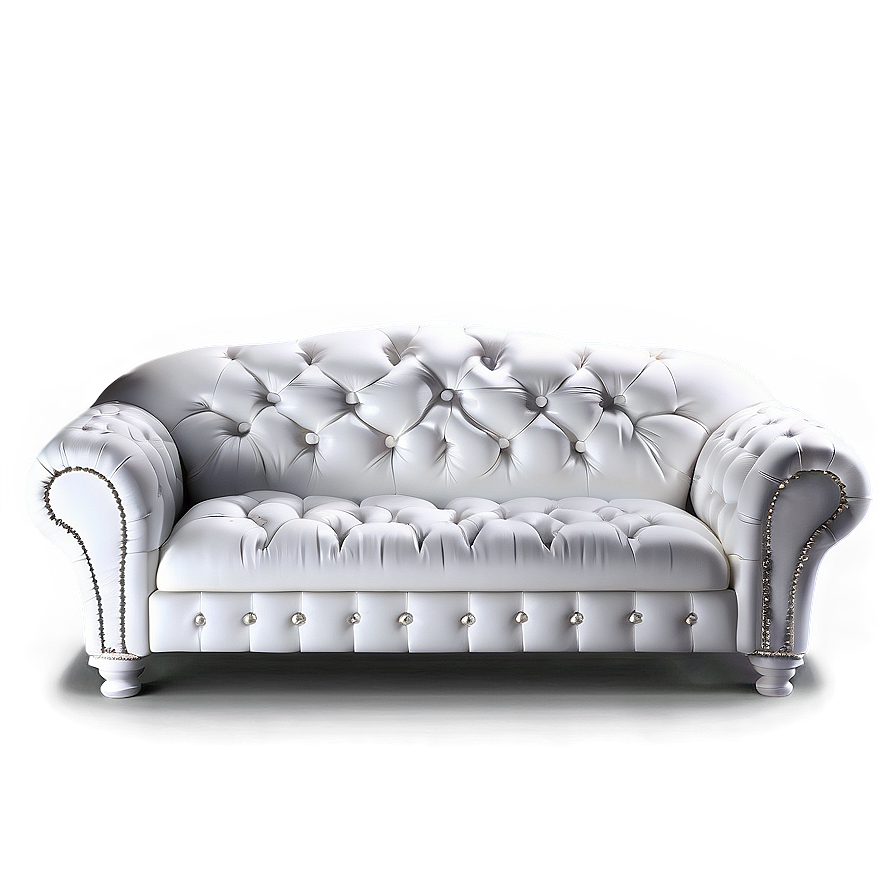 Plush White Couch Png Pje48 PNG Image