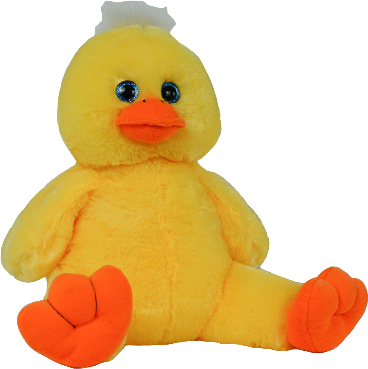 Plush Yellow Duck Toy PNG Image