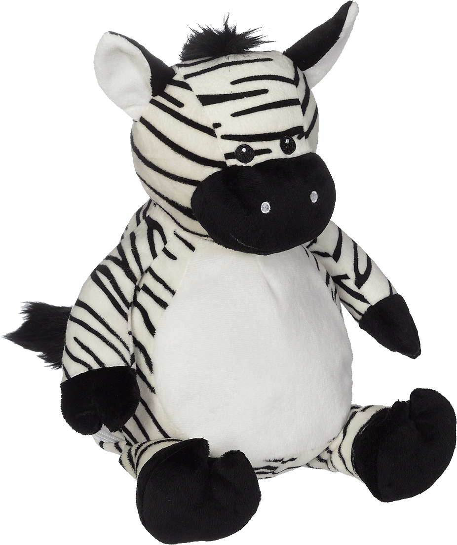 Plush Zebra Toy PNG Image