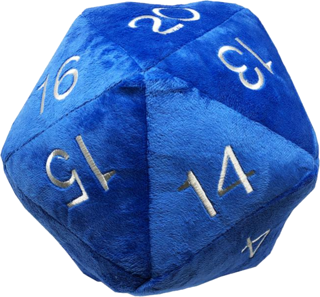 Plush20 Sided Dice PNG Image