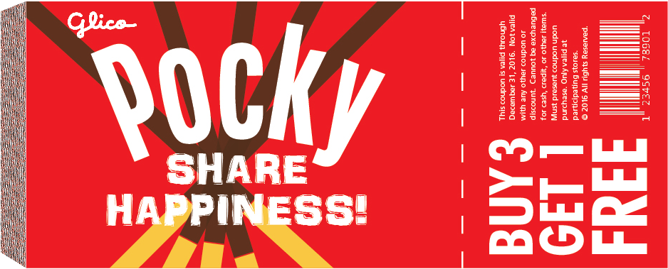 Pocky Share Happiness Promotion PNG Image