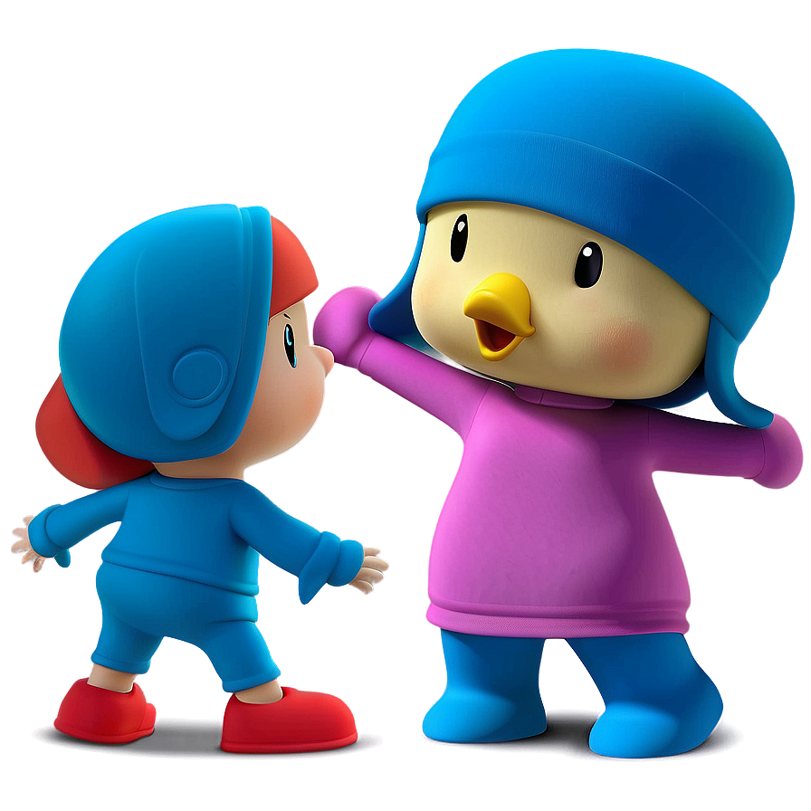 Pocoyo And Duck Dance Png Uxq PNG Image