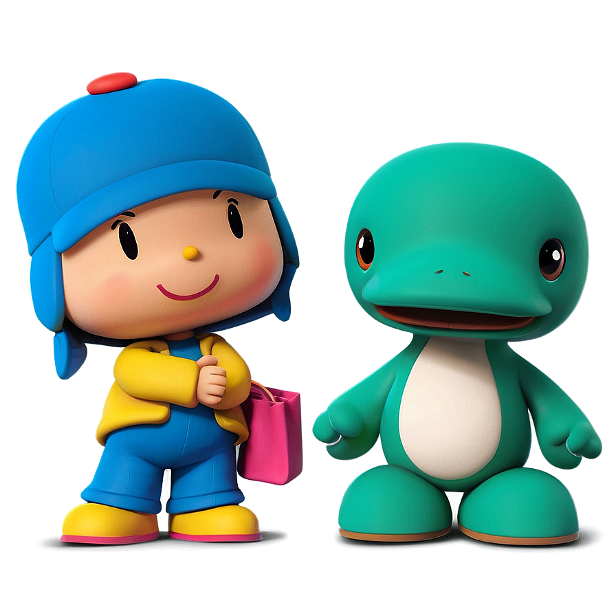 Pocoyo And Pato Best Friends Png Sgd99 PNG Image