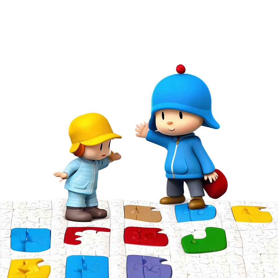 Pocoyo And The Puzzle Game Png Chb PNG Image