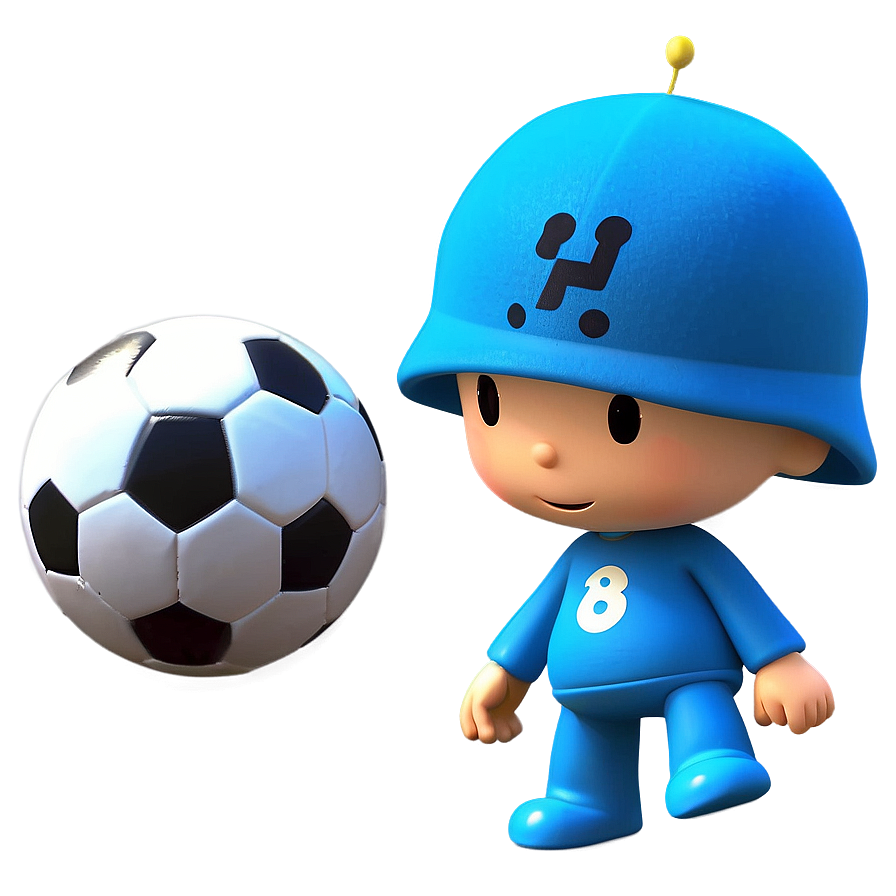 Pocoyo Playing Soccer Png 15 PNG Image