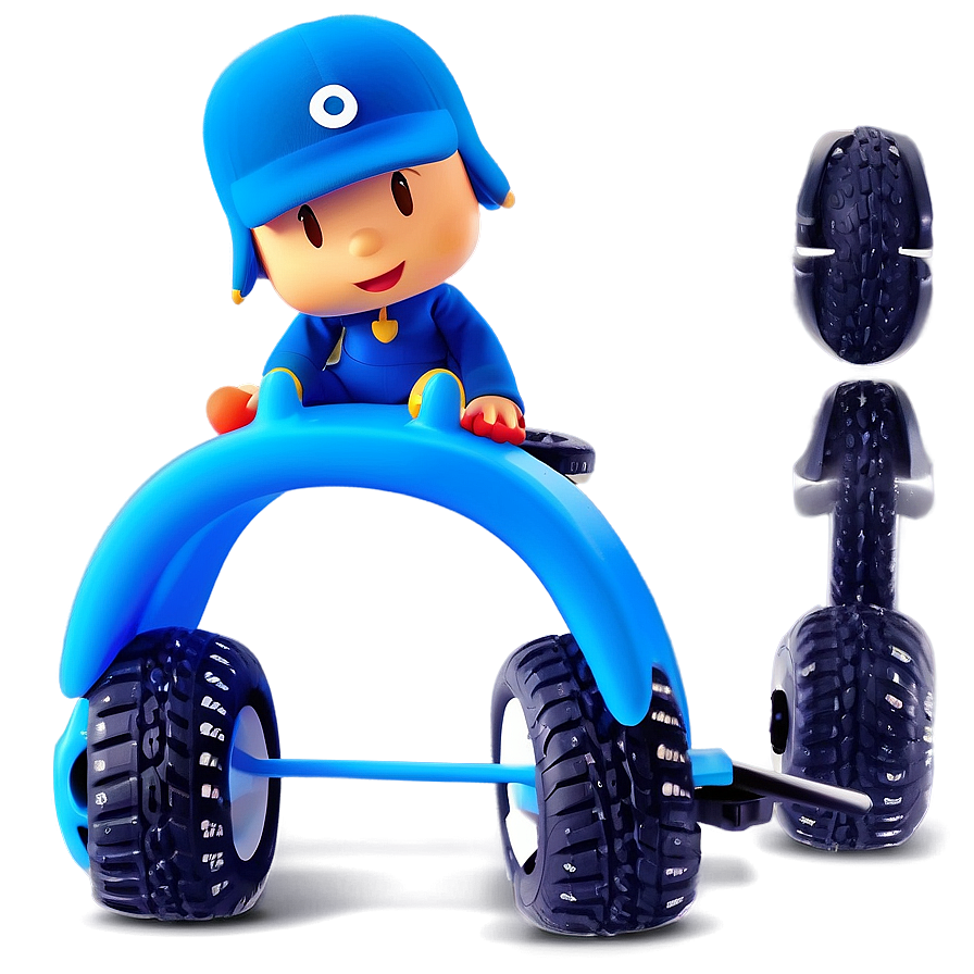 Pocoyo Riding Car Picture Png 05232024 PNG Image