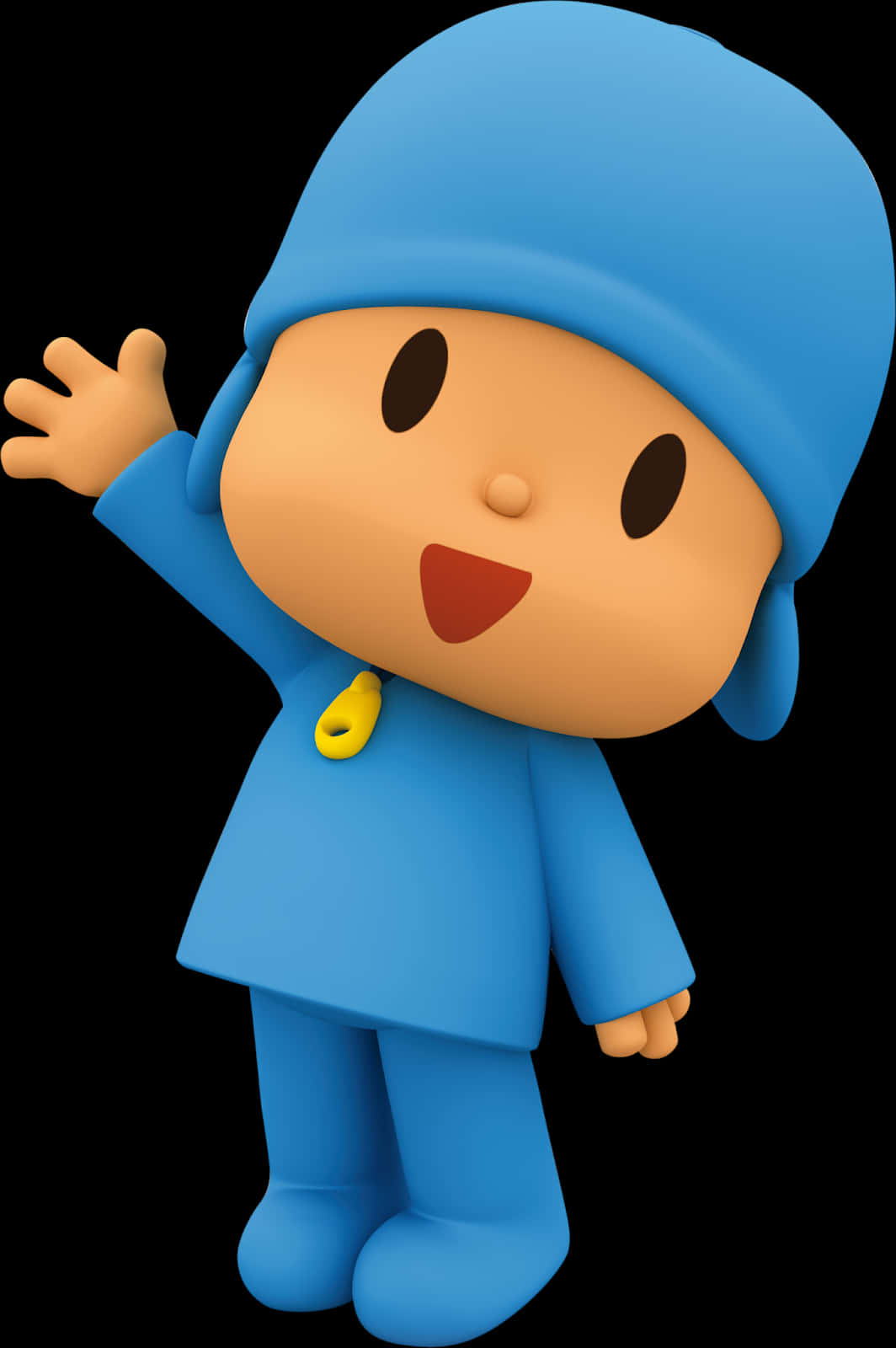 Pocoyo_ Waving_ Hello PNG Image