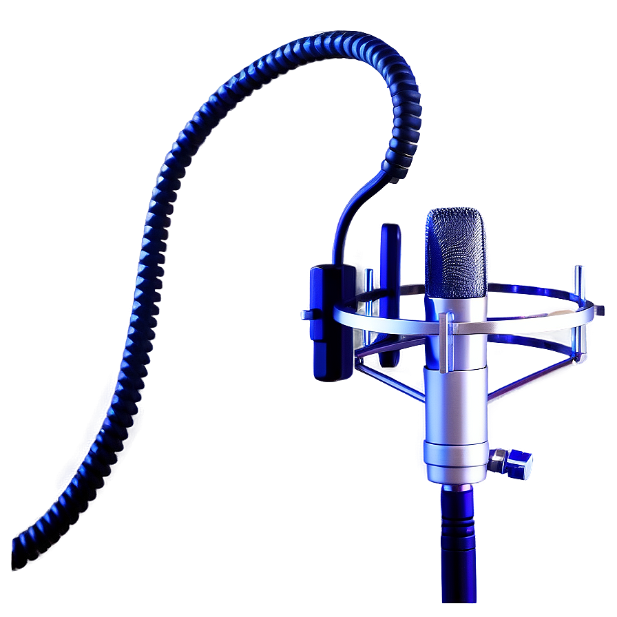 Podcast Mic With Pop Filter Png 23 PNG Image