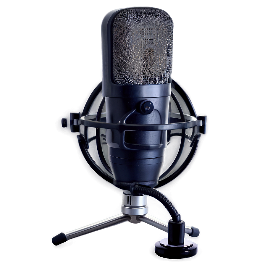 Podcast Mic With Pop Filter Png Fdr PNG Image