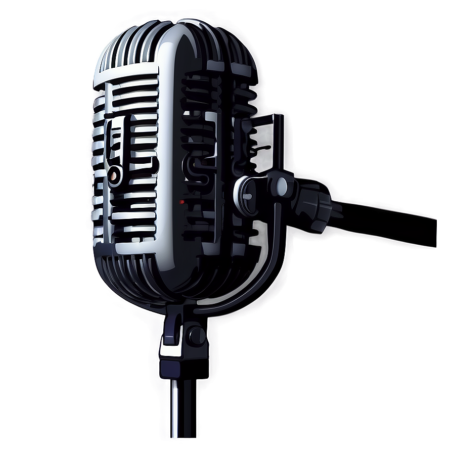 Podcast Microphone In Studio Setting Png 60 PNG Image