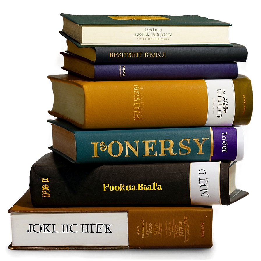 Poetry Books Stack Png Yml3 PNG Image