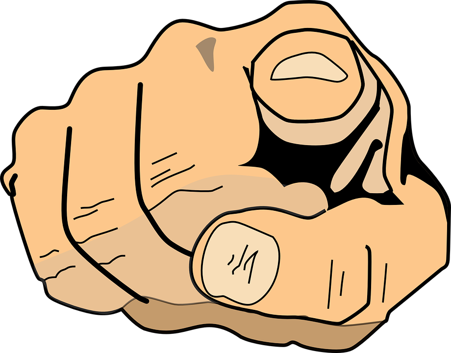 Pointing Finger Gesture Illustration PNG Image