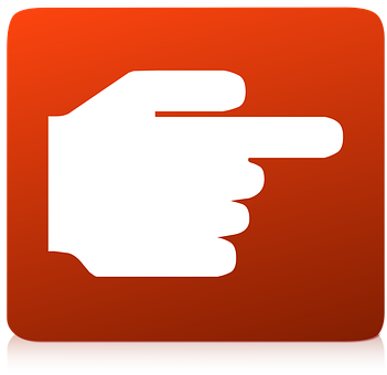 Pointing Hand Icon PNG Image