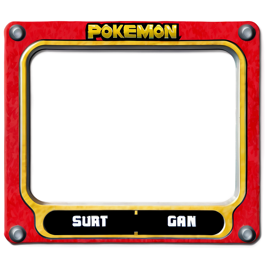 Pokemon Card Frame Template Png Xas12 PNG Image