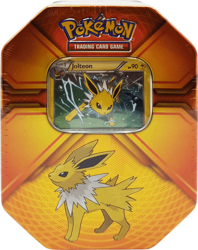 Pokemon Jolteon Card Tin PNG Image