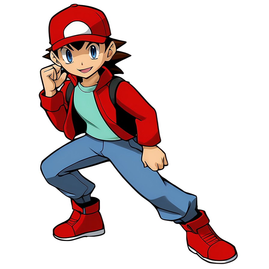 Pokemon Trainer Red Png Ewq PNG Image