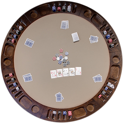 Poker Table Top View PNG Image