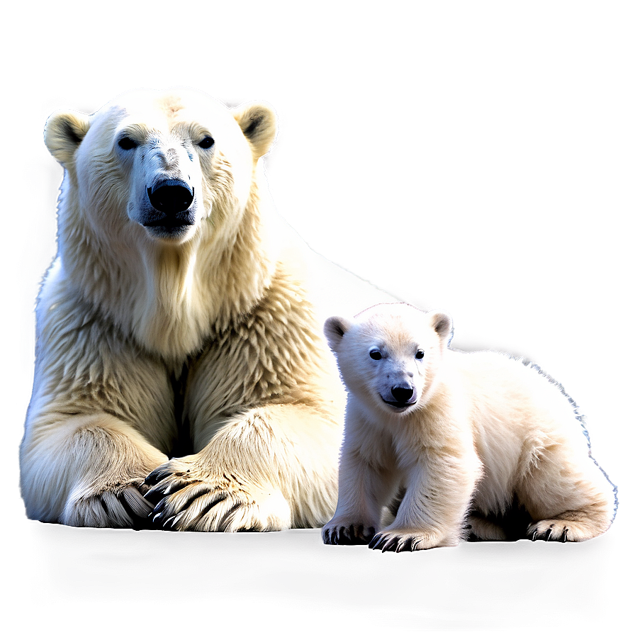 Polar Bear Family Png Hfp PNG Image