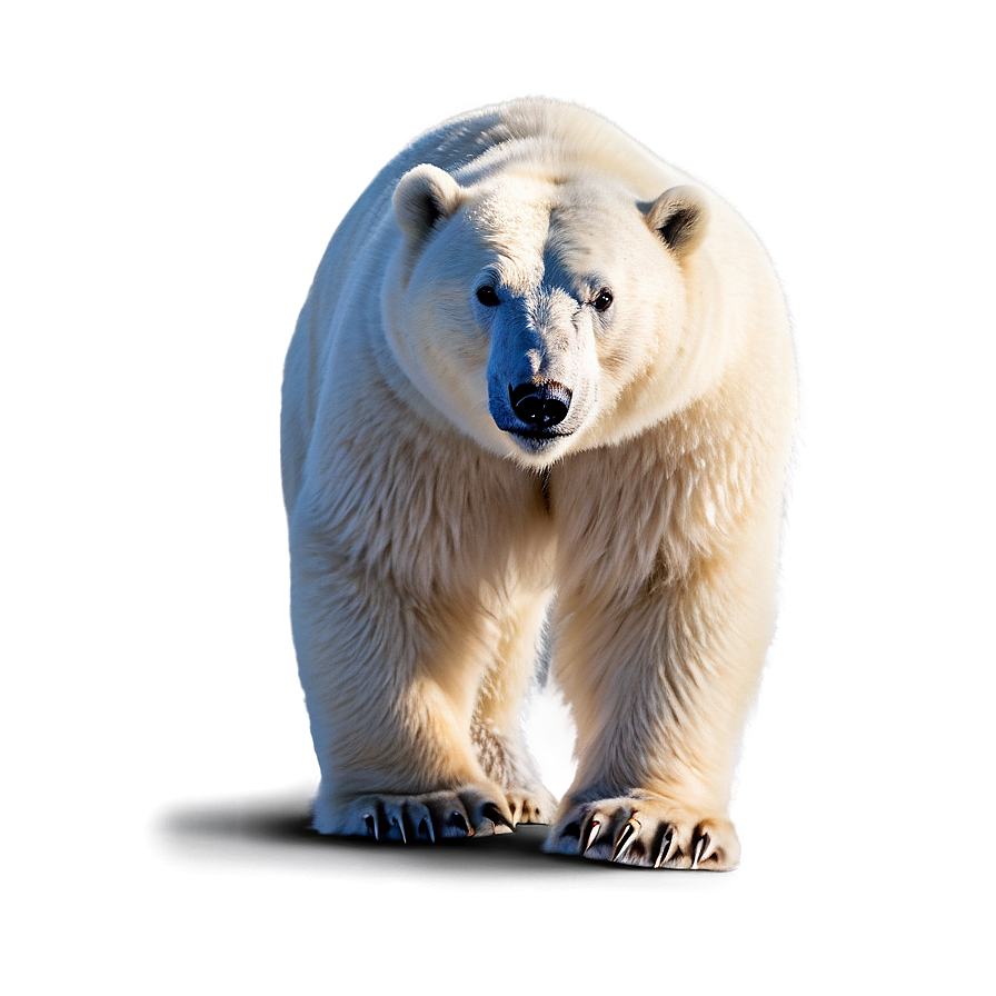 Polar Bear In Aurora Png Ivx50 PNG Image