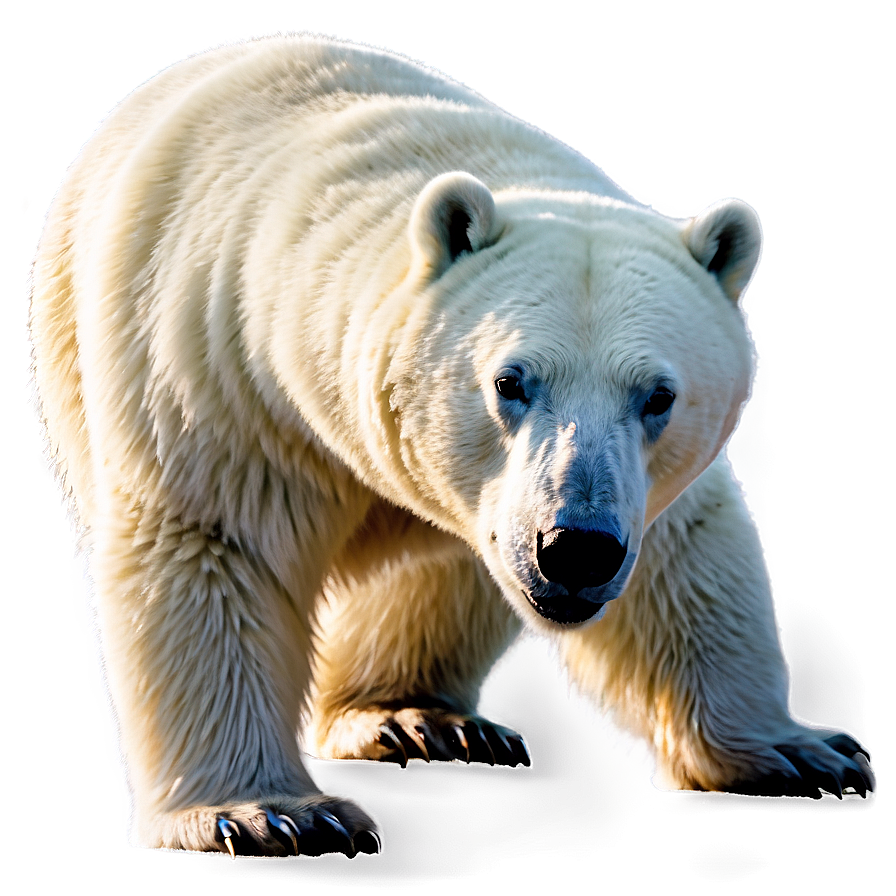 Polar Bear Side View Png Mid PNG Image