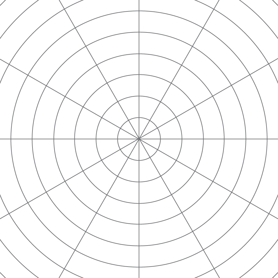 Polar Coordinate Grid Background PNG Image