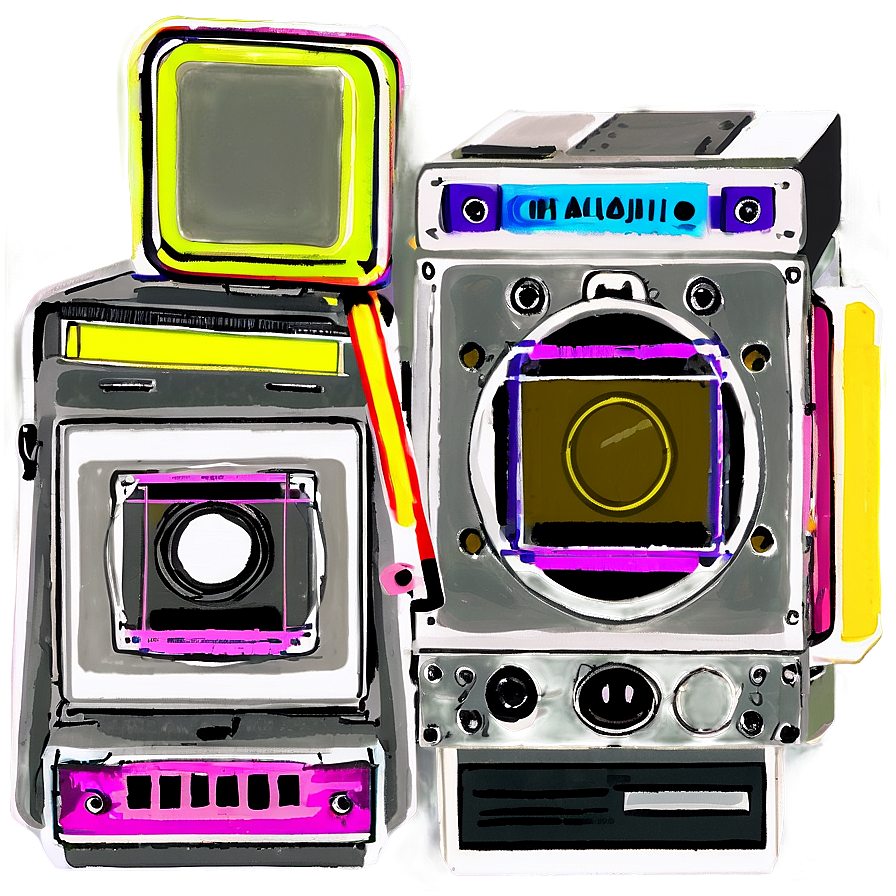 Polaroid Camera Outline Png Nvr PNG Image