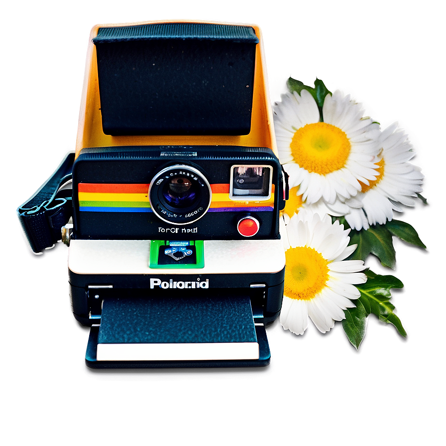 Polaroid Camera With Photos Png Qlx PNG Image