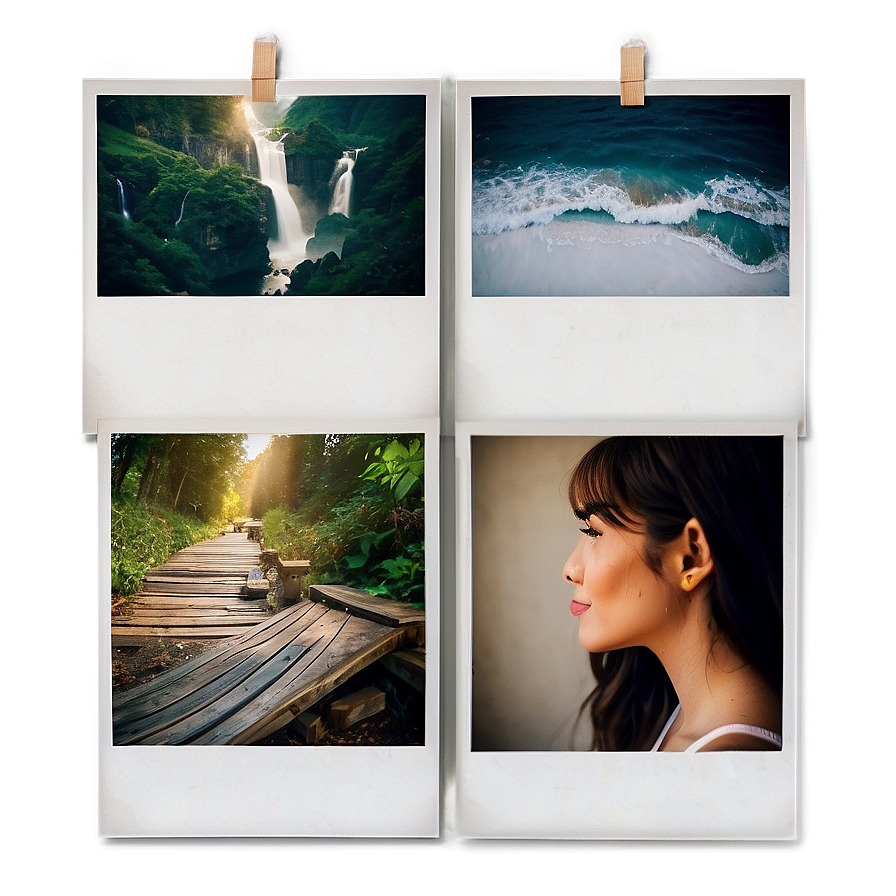 Polaroid Gallery Wall Template Png 92 PNG Image