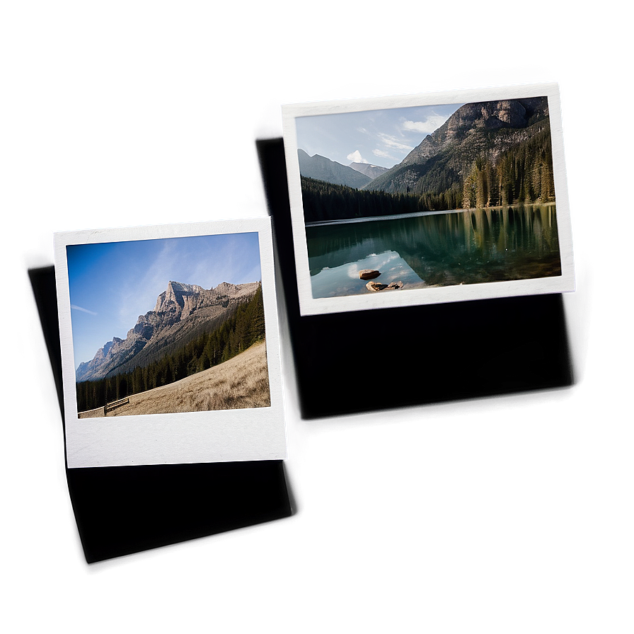 Polaroid Picture Mockup Template Png Mgi28 PNG Image