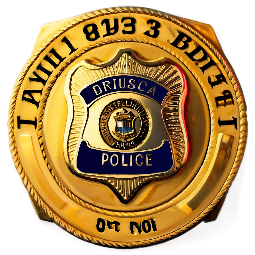 Police Badge With Name Tag Png Ktb35 PNG Image