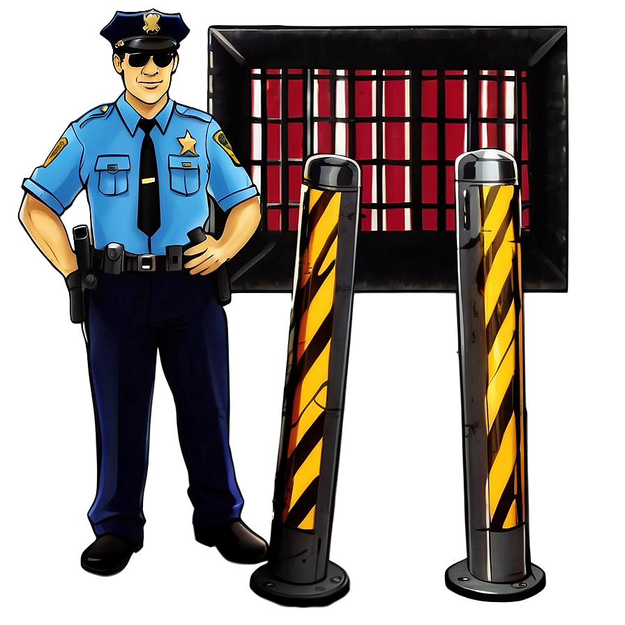 Police Barrier Png 40 PNG Image