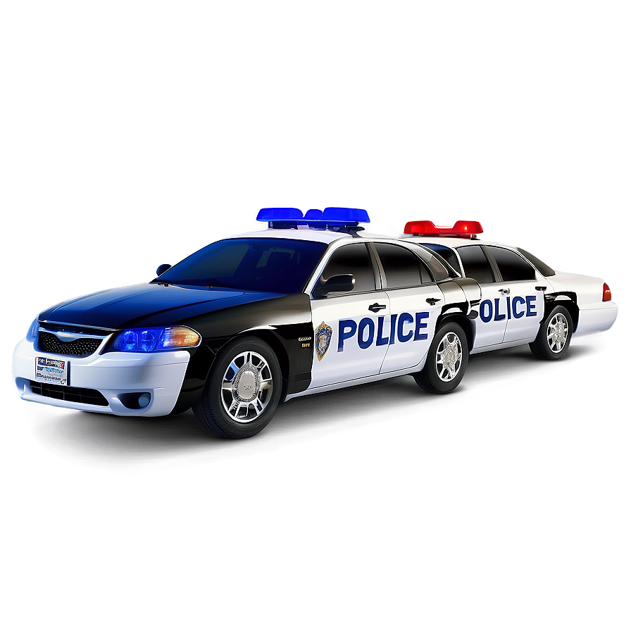 Police Car Blocking Road Png Xcp95 PNG Image