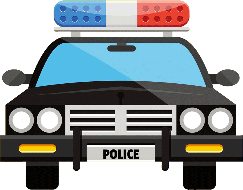 Police Car Illustration.png PNG Image