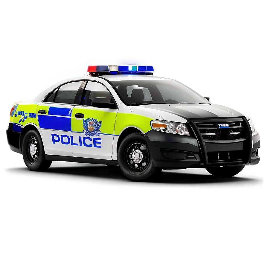 Police Car In Action Png Oly PNG Image