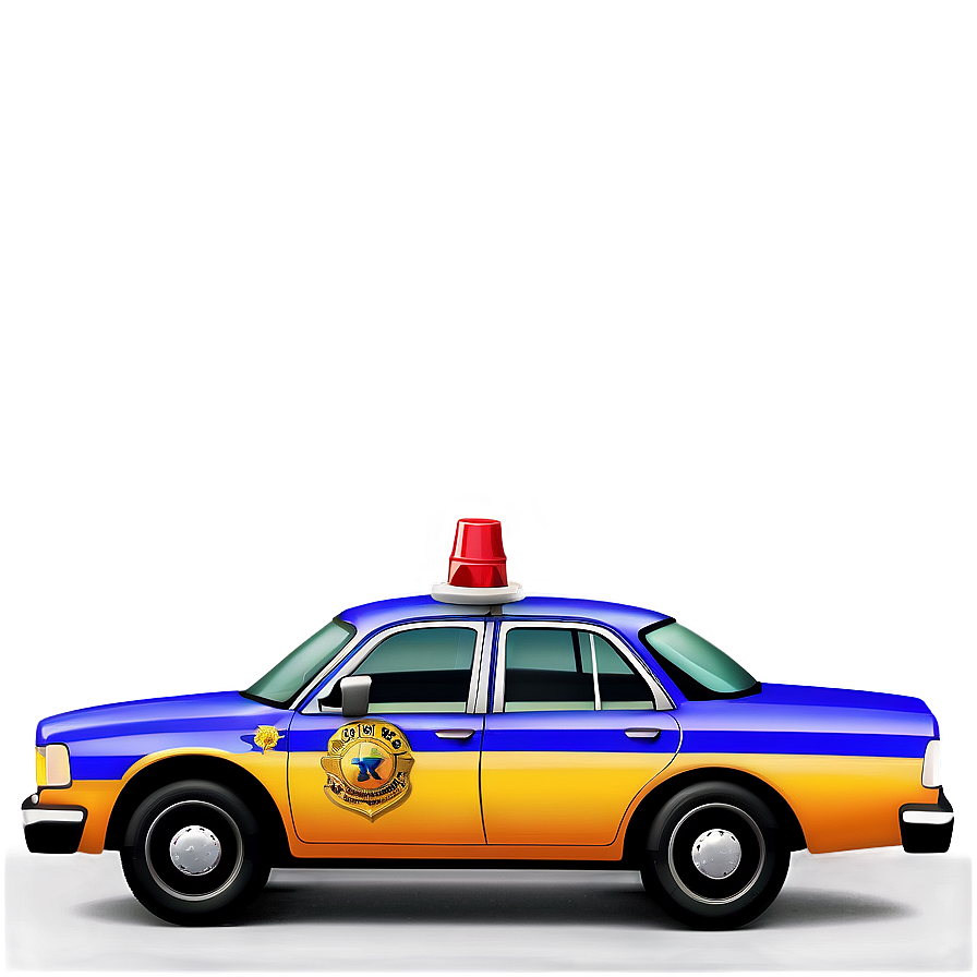 Police Car With Megaphone Png Lad PNG Image