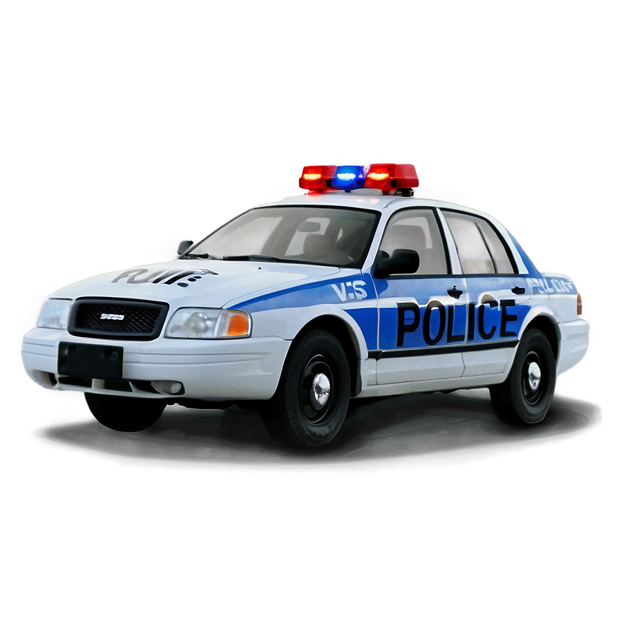 Police Car With Megaphone Png Twx38 PNG Image