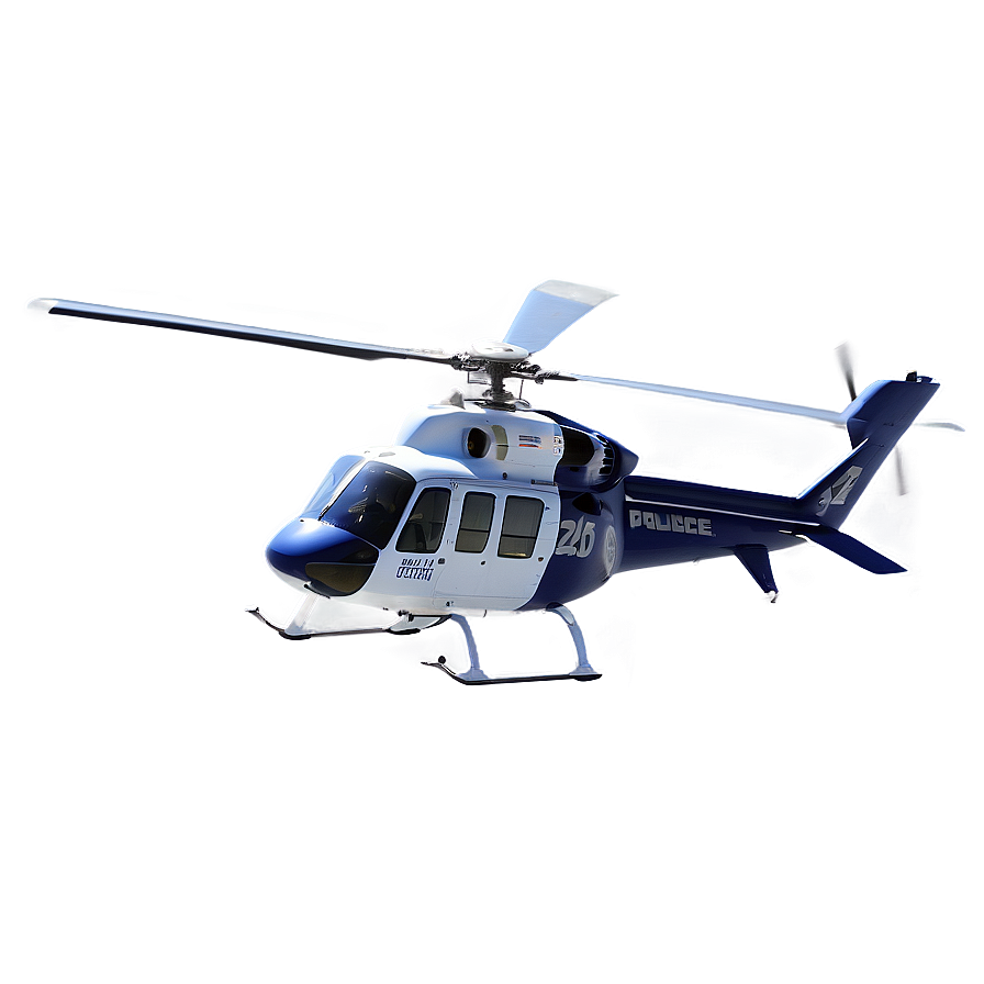 Police Helicopter With Searchlight Png 06212024 PNG Image