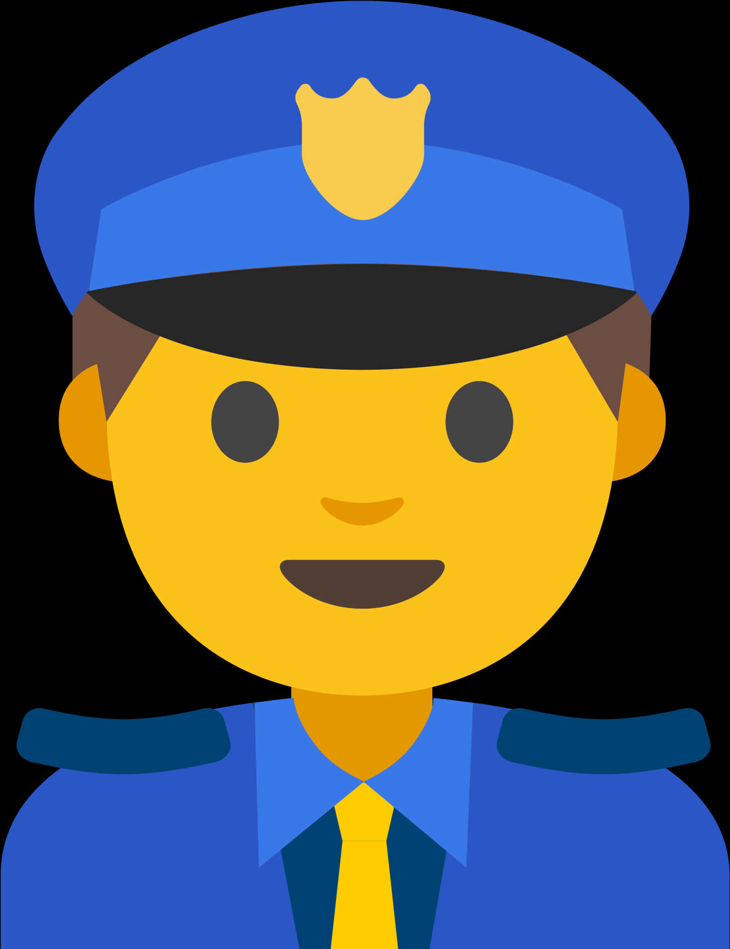 Police Officer Emoji Illustration PNG Image