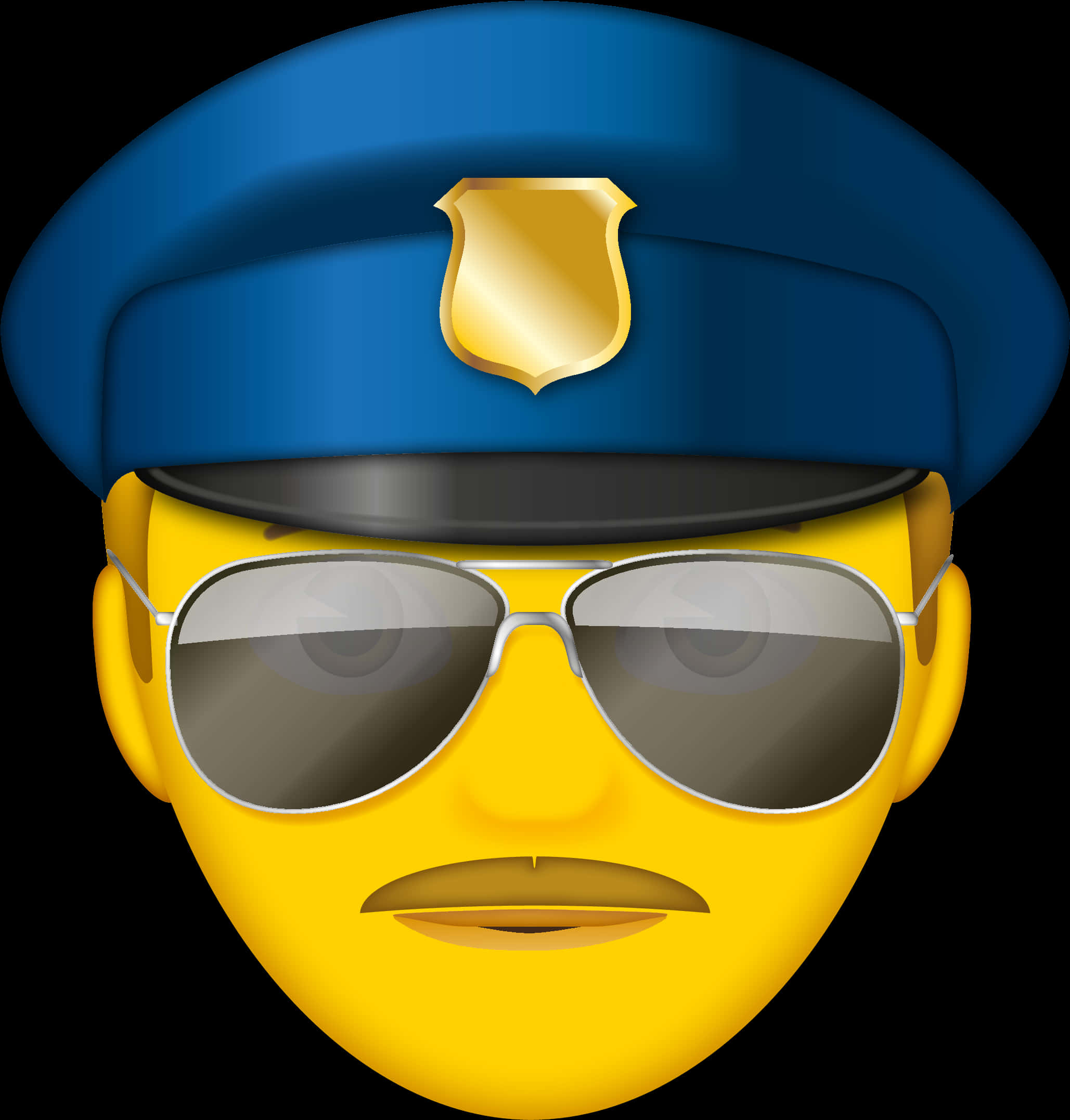 Police Officer Emojiwith Sunglasses PNG Image