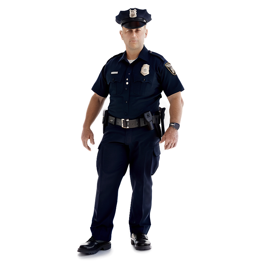 Police Officer With Flashlight Png Afr88 PNG Image