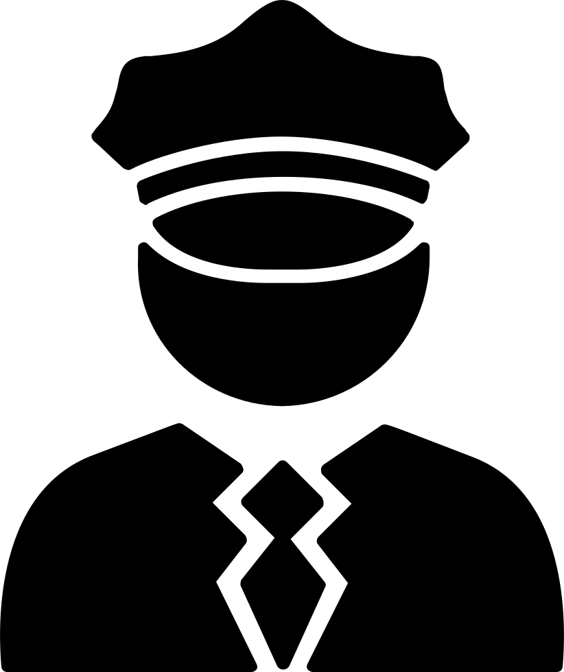 Policeman Icon Graphic PNG Image